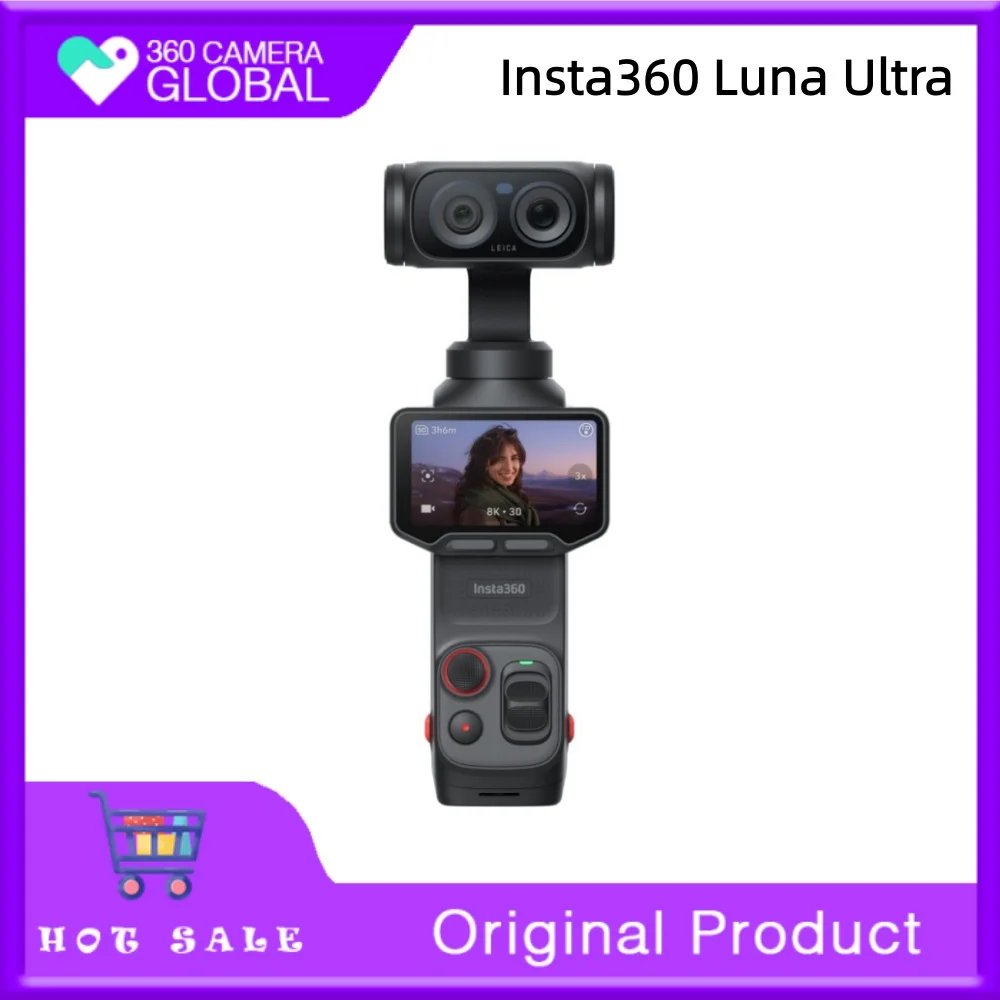 كاميرا إنستا360 لونا ألترا 8K مع عدسات ليكا مزدوجة