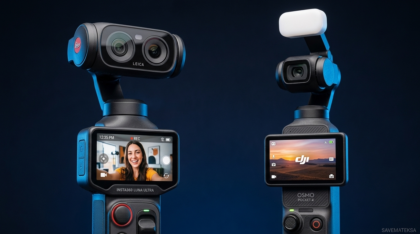 مقارنة كاميرتي الفلوغ Luna Ultra و Osmo Pocket 4
