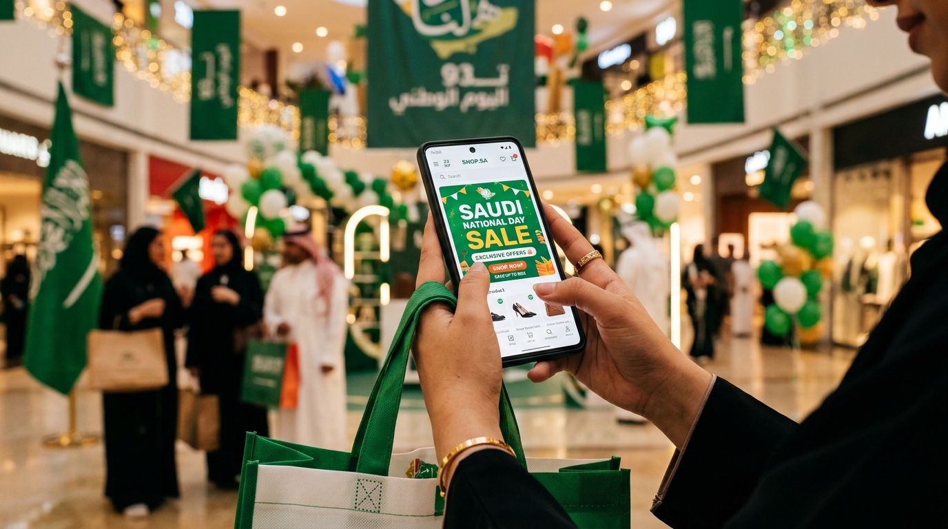 التسوق خلال عروض اليوم الوطني