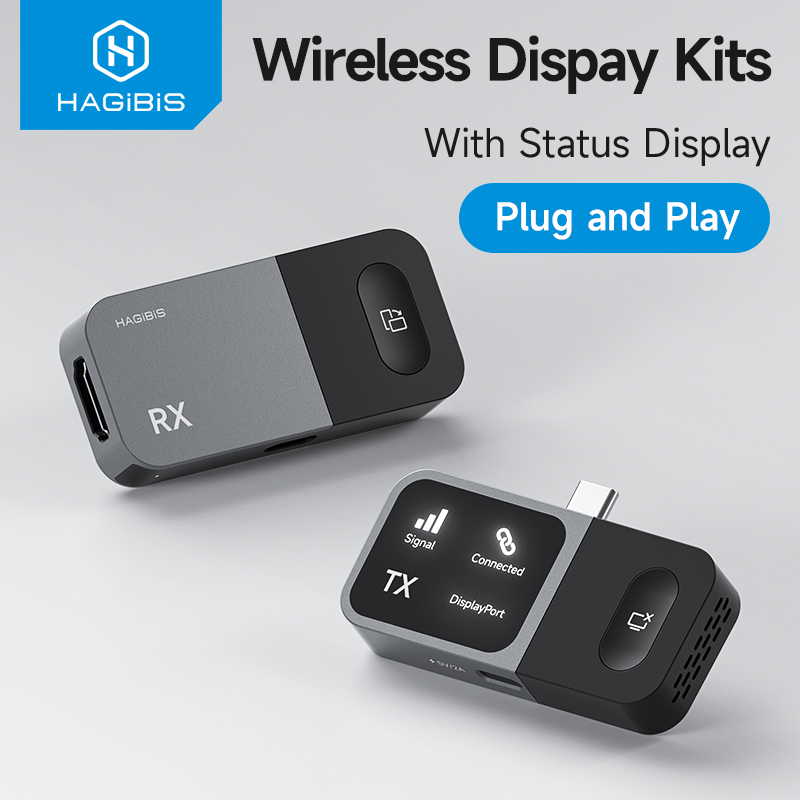 هاغيبس مرسل ومستقبل لاسلكي USB-C وHDMI