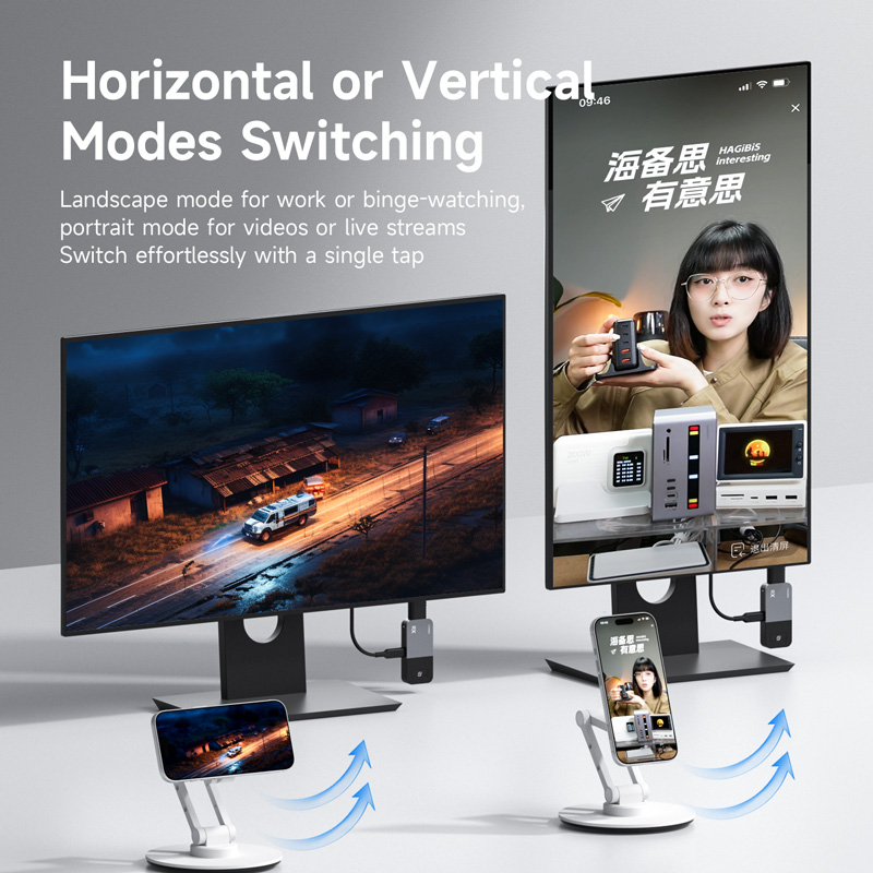 هاغيبس مرسل ومستقبل لاسلكي USB-C وHDMI